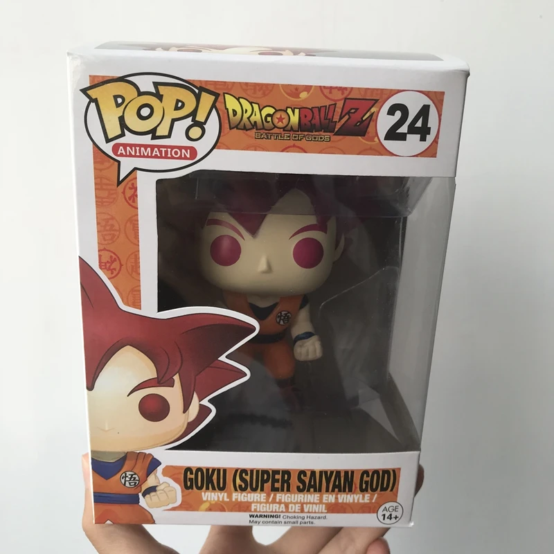 Funko поп Амин Dragon Ball супер-Гоку Красный Винил Рисунок Модель игрушки в коробке