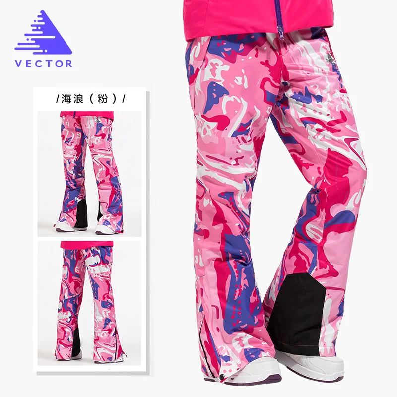 ناقلات المرأة التزلج السراويل للماء الثلوج السراويل في الهواء الطلق الرياضات الشتوية الدافئة على الجليد السراويل الإناث الشتاء بناطيل تزلج...