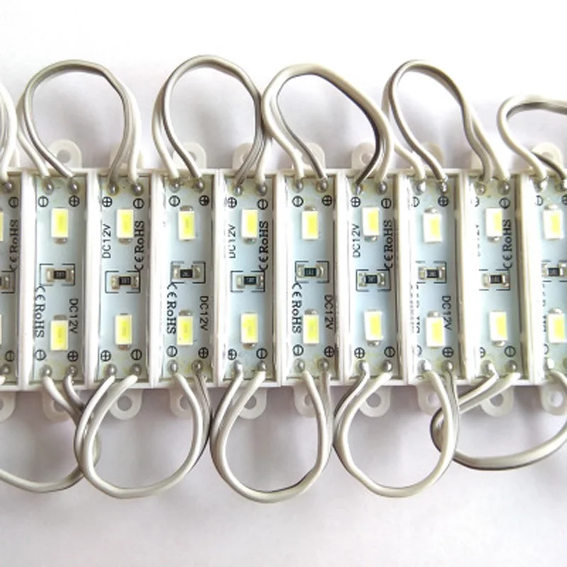 

20pcs/lot DC12V mini LED Lighting Module 5730 SMD Waterproof IP66 Led Backlight for advertising box