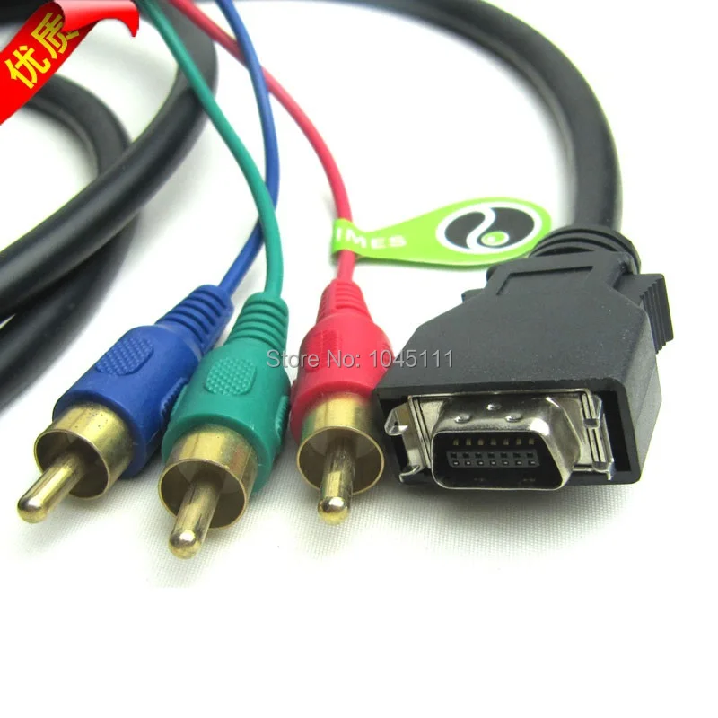 High Quality CN14P D-Terminal To 3RCA3AV 3RCA 3AV Video Adapter Cable Color Component Cable 1m