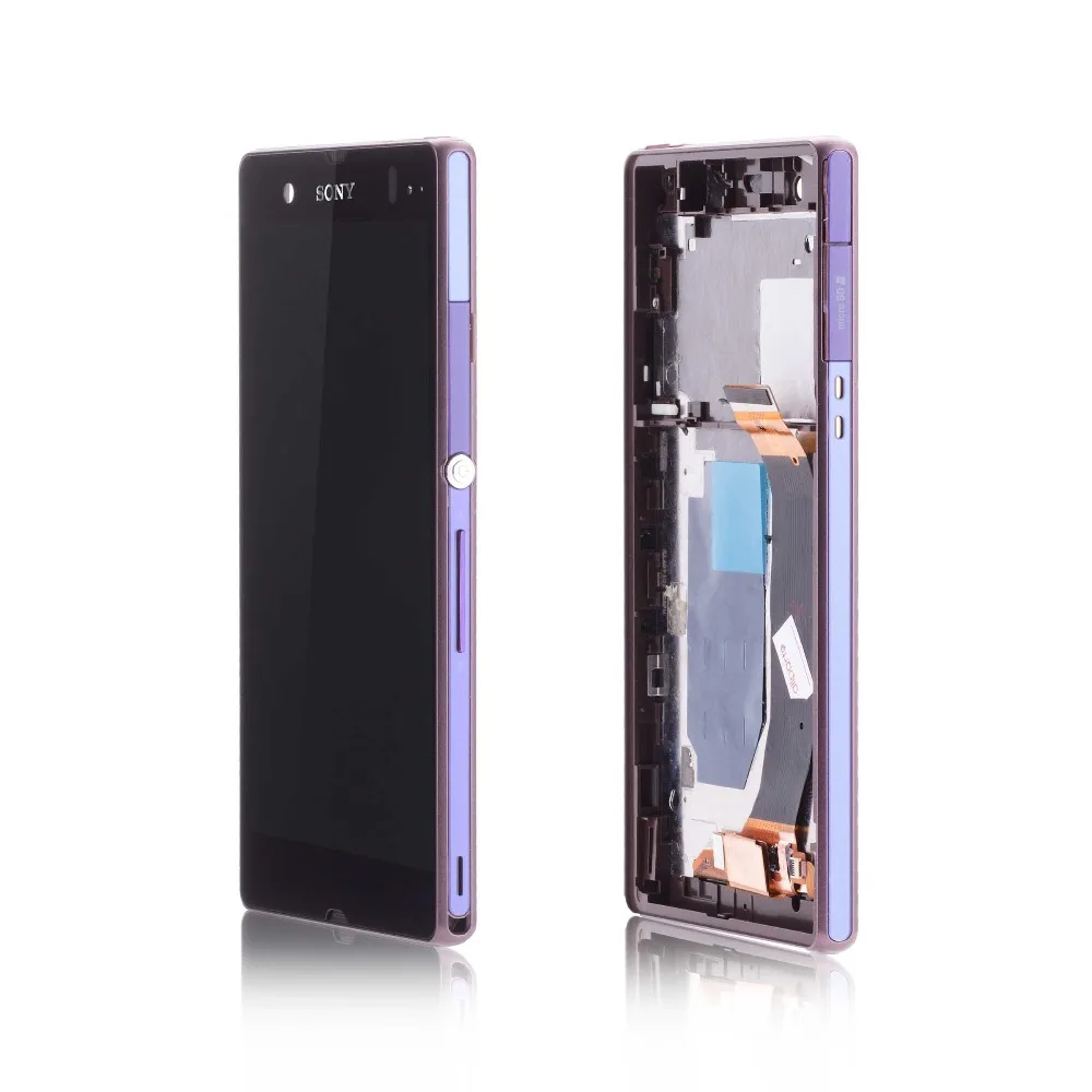 ORIGINAL Display For SONY Xperia Z LCD Touch Screen With Frame For SONY Xperia Z Display Replacment L36H C6603 C6602 C6606