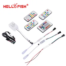 WS2811 WS2812B UCS1903 full Color pixel controller LED strip light RF wireless remote IR DC USB controller
