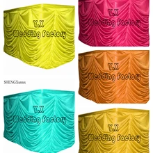 Волна Форма Ice Silk Юбка для стола \ Скатерти плинтус для украшение для свадьбы