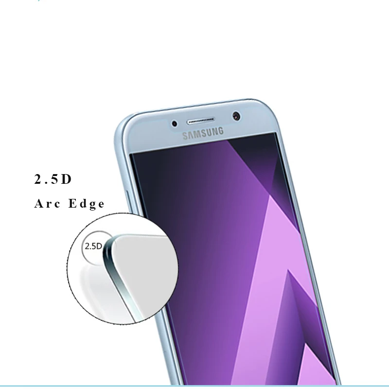9 H закаленное Стекло Экран протектор для Samsung Galaxy A3 A5 A7 2017 Анти Shatter A320 A520 A720