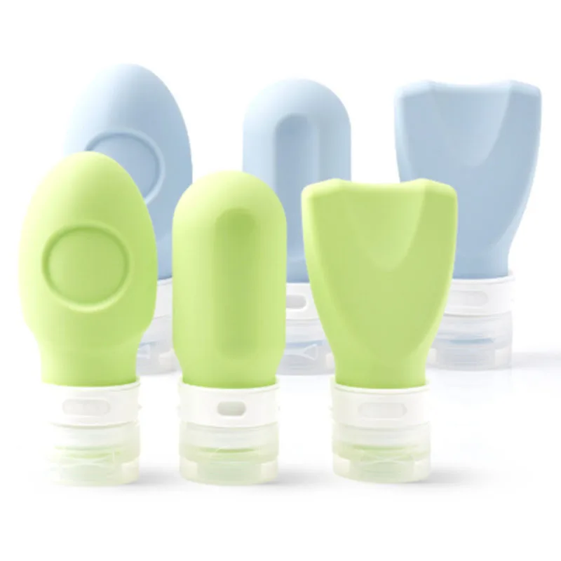 

Leakproof Silicone Refillable Travel Containers Squeezable Travel Tube Sets Cosmetic Toiletry Containers for Shampoo Lotion