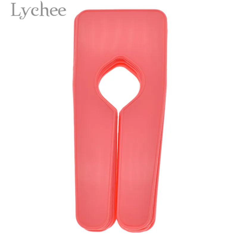 Lychee 10 шт. Прямоугольный Пластиковый пустой разделитель размеров Многоцветный Размер Маркер DIY вешалки для одежды аксессуары