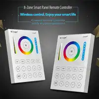 Mi Light 2.4 กรัมไร้สาย 8 โซน RF dimmer รีโมทคอนโทรล B8 Touch แผงติดผนัง led controller สำหรับ RGB /RGBW/RGBWW RGB + CCT