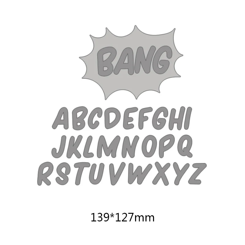 26 шт. Алфавит буквы металлические режущие штампы для DIY Скрапбукинг Тиснение Бумага для поздравительных открыток ремесленный шаблон штампы