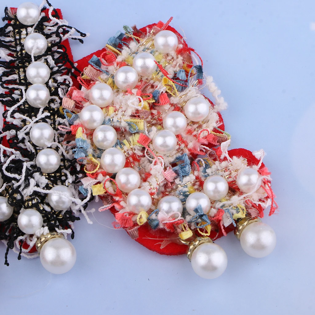 1 Set /4 Letters Crystal Pearl Beads Patches LOVE Style Clothes Embellishments Applique Decorations for Repair/Design