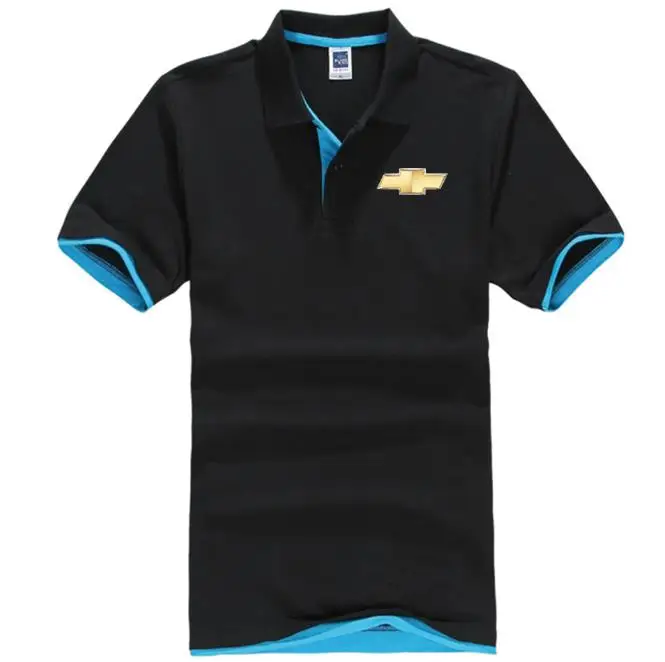 

2019 man woman summer high quality short sleeve Chevrolet polo shirt Double colours cotton Polo Shirts