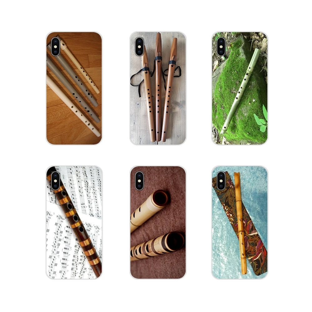 Для Apple IPhone X XR XS MAX 4 4S 5 5S 5C SE 6 6 S 7 8 Plus, ipod touch 5, 6 мягкие чехлы Музыкальные инструменты Флейта и Бамбуковые флейты