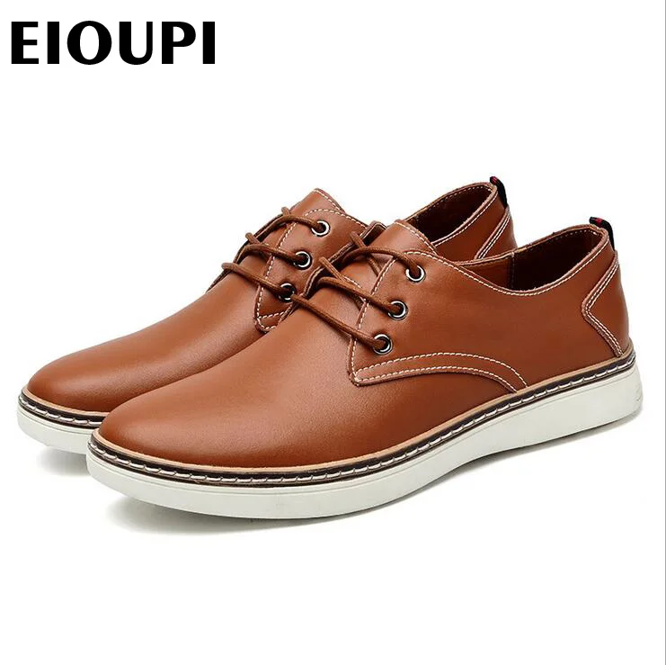 EIOUPI/высокое качество; дизайн; натуральная коровья кожа; модные мужские в деловом стиле; повседневная обувь; дышащая мужская обувь; lh2205