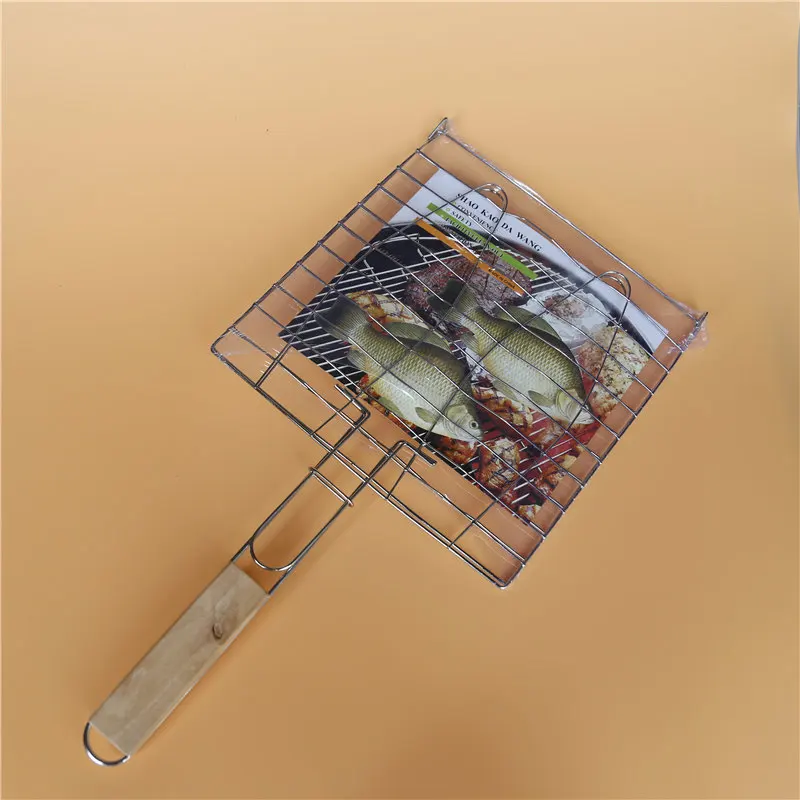 BBQ-Tools-Wooden-Handle-Iron-Wire-Grilled-Fish-Clip-Barbecue-Supplies-Portable-Outdoor-Camping-Gadget (4)