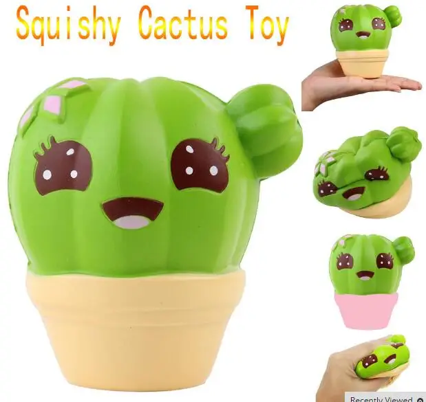 Creative Mini Cactus Cream Scented Squishy Slow Rising Squeeze Strap Kids Christmas Toy Children Baby Toys New | Игрушки и хобби