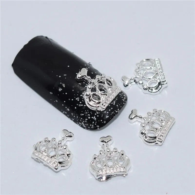 

10psc New Crown 3D Nail Art Decorations,Alloy Nail Charms,Nails Rhinestones Nail Supplies