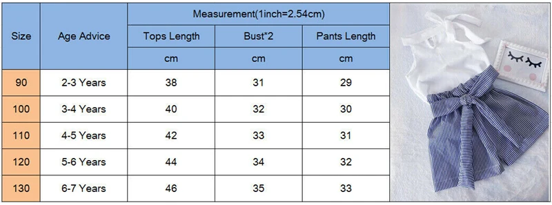 Новинка; комплект из двух предметов; одежда для маленьких девочек; белые топы без рукавов; эластичные шорты в полоску; летняя одежда;