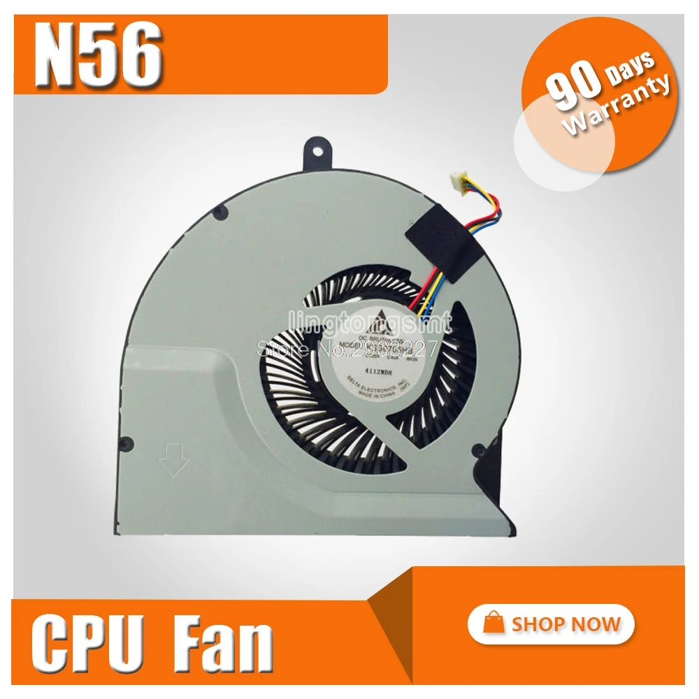الأصلي وحدة المعالجة المركزية مروحة تبريد ل ASUS N56D N56DP N56DY N56V N56VZ N56VM N56VJ N56VV N56VB N56SL N56JK N56JN N56JR مبرد كمبيوتر محمول مروحة