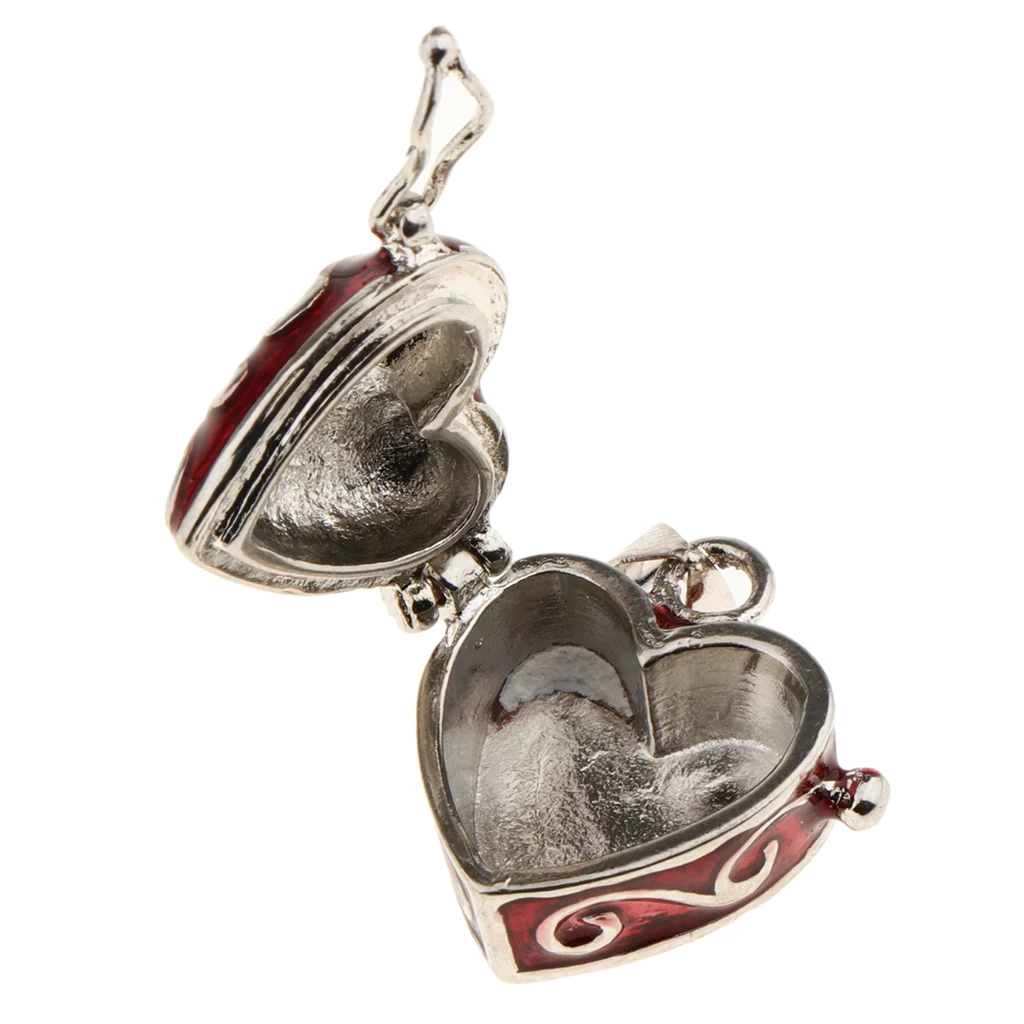 2 шт. медальон Phenovo с эмалью в форме капли сердца|open locket|keepsake urnscremation urn pendant |
