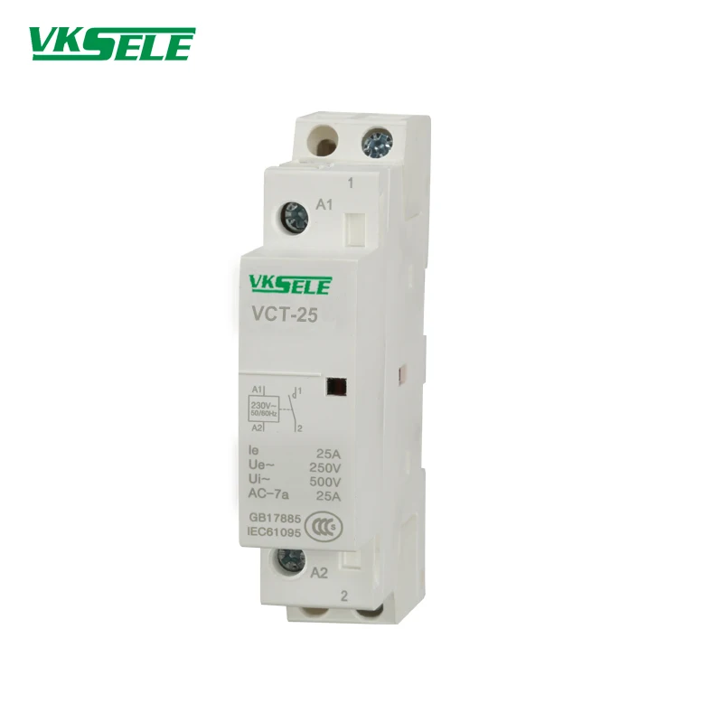 VCT/BCH8 серия 16A 20A 25A 40A 63A 1 полюсный NO или NC бытовой контактор магнитный