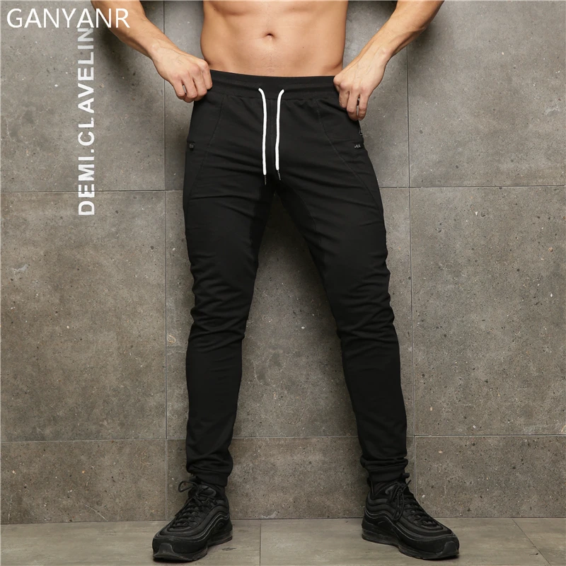 GANYANR Running Pants Men Basketball Jogging Sport Leggings Training