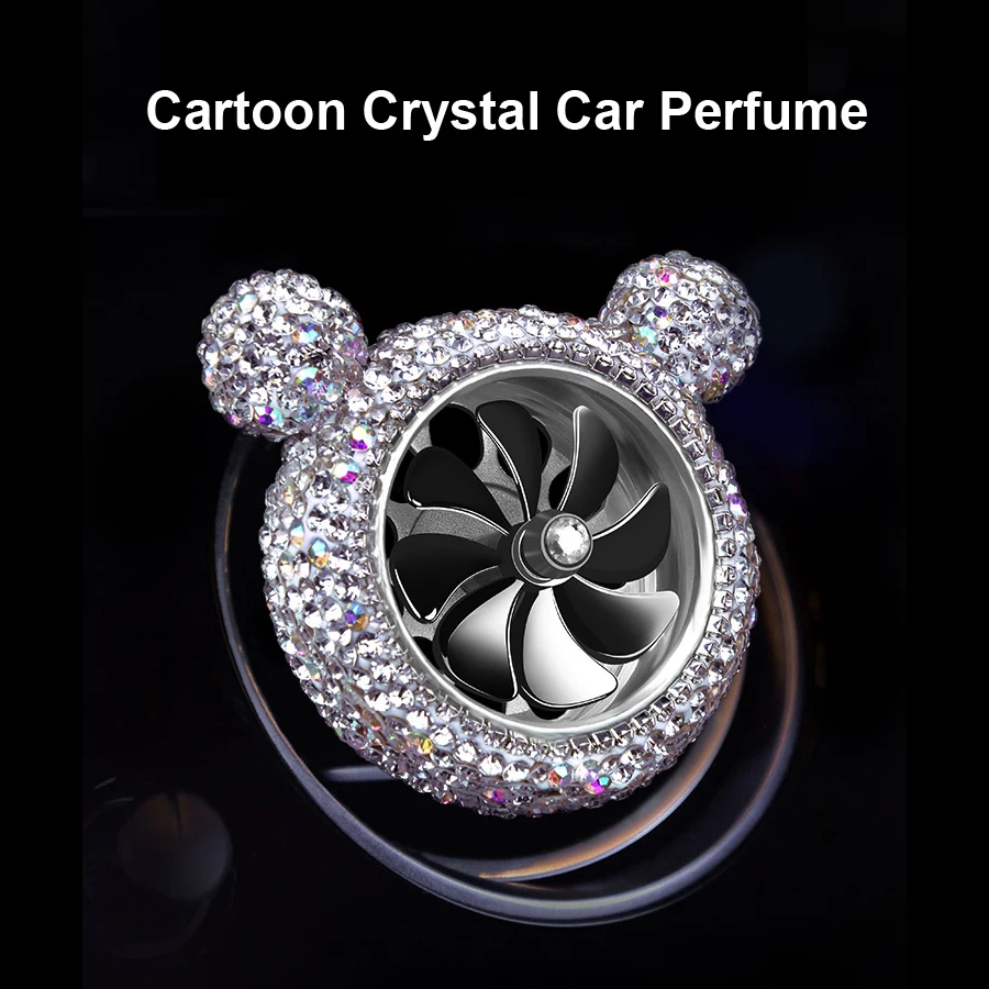 Креативный освежитель воздуха для автомобиля с блестящими кристаллами и бриллиантами, автомобильный освежитель воздуха на выходе, автомобильный парфюм с зажимом, однотонный диффузор, автомобильные аксессуары для девочек