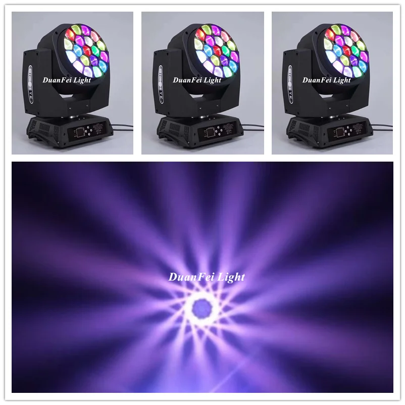 2 шт./лот 19x15 led bee zoom rgbw moving head wash eyes dj lyre wash|lyre dmx|bee eyeeyes |