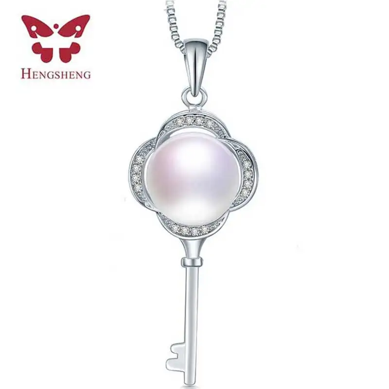 2019 HENGSHENG Популярные ожерелья с любовным ключом 100% натуральный пресноводный