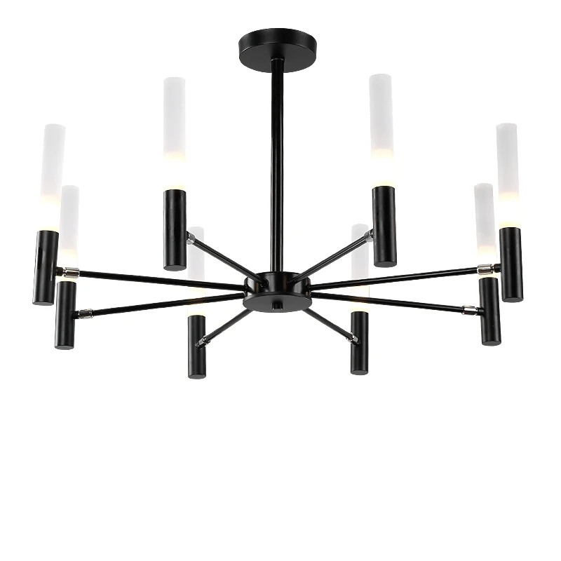 

Kung Nordic agnes modular system 6/8 light rotatable branch LED Chandelier light Decoration white black gold color by EMS
