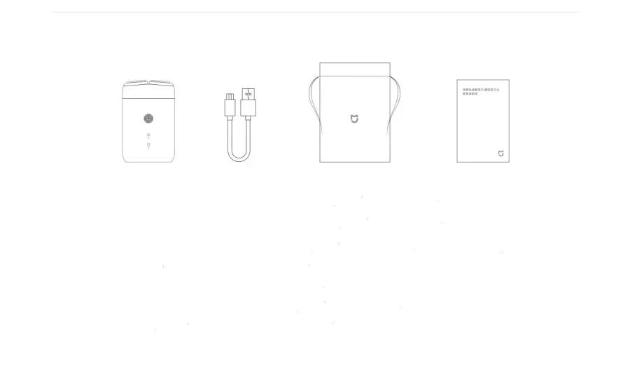 Xiaomi Mijia с двумя поплавковыми лезвиями электробритва type-C IPX7, водонепроницаемая Бесшумная электрическая бритва для мужчин