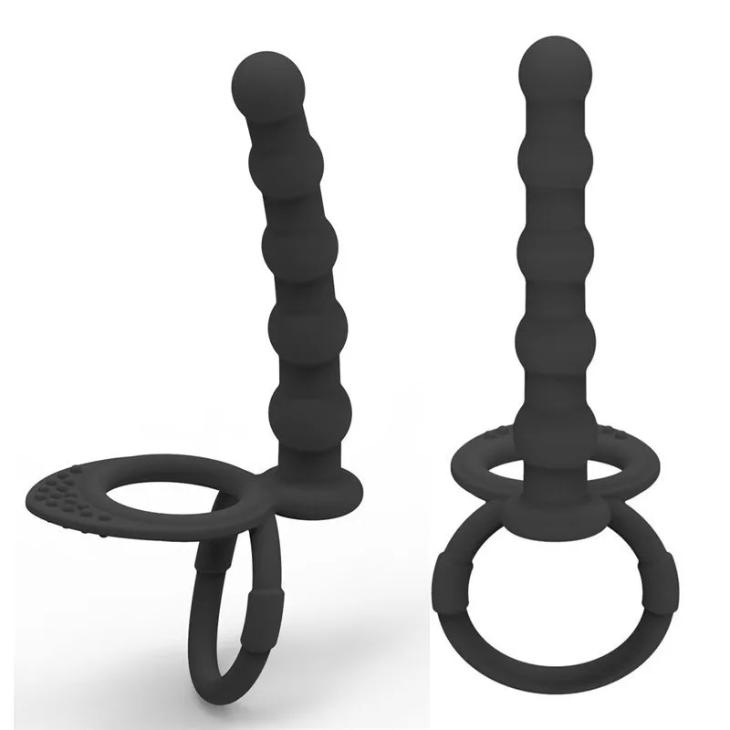 Anal Vibrator Double Penetration Strapon Dildo Vibrator Anal Beads Butt Plug G Spot Vibrator Intimate Adult Sex Toys for Couples26