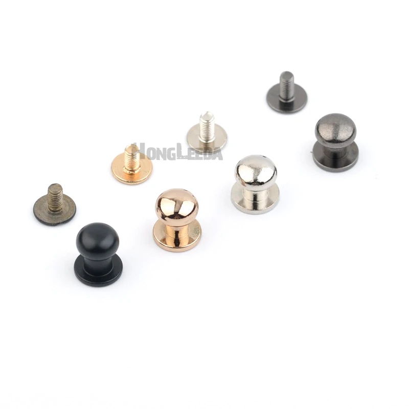 60sets Metal rivets 8*9*10mm zinc alloy screw rivets screw knob for