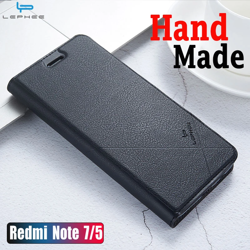 

For Xiaomi redmi Note 7 Pro Case on xiomi Redmi Note 7 5 4 4x Note7 Pro Cover Protective Camera Len Hard Matte Flip Wallet Case