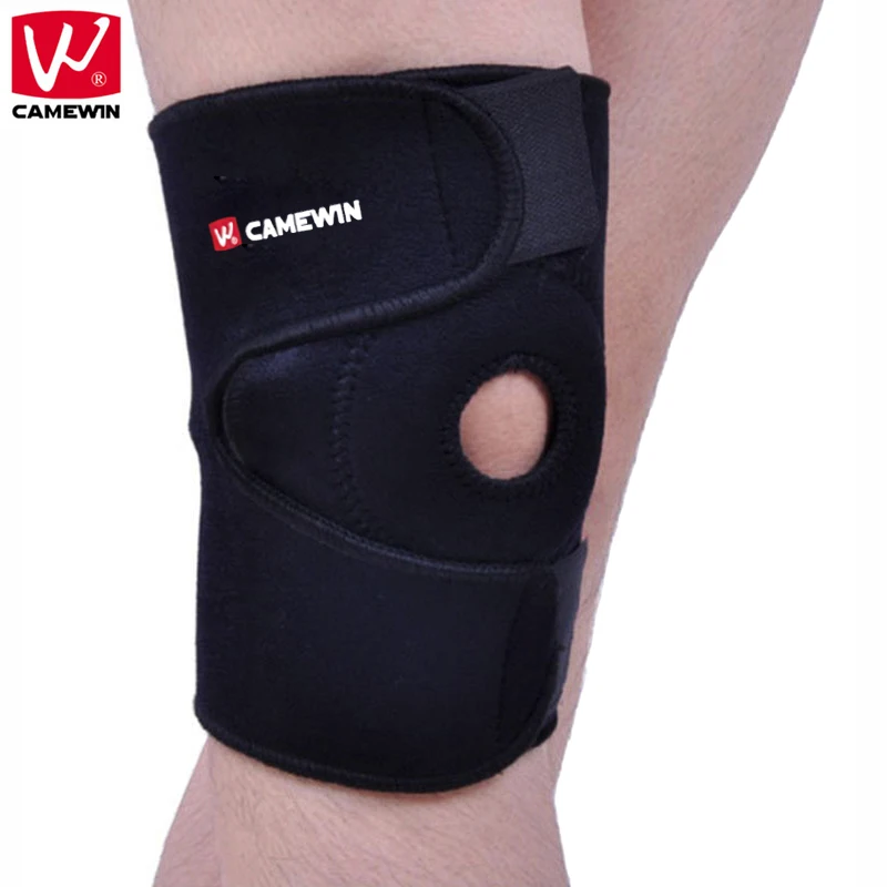 

CAMEWIN Adjustable Elastic Knee Support Guard Protector Kneepad Patella Knee Pad Hole Sports Brace Safety For Riding Running