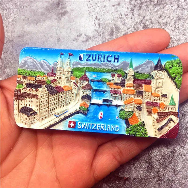 High Quality 3D Handmade Zurich Fridge Switzerland Refrigerator