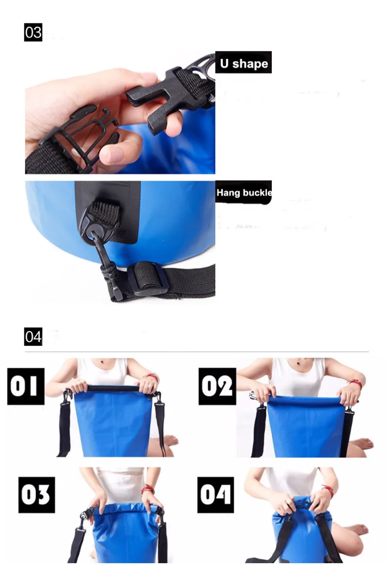 Ultralight Waterproof Dry Bag Camping Dry Bag for Outdoor Travel Rafting Drifting Swimming Hike Waterbag Travel Kit 10L 20L 30L (5)