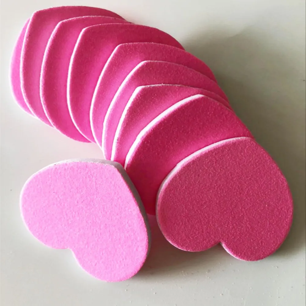 50 шт розовый гвоздь в Форме Сердца Пилочка для маникюра личный пилочка для ногтей eva Милая пилочка для ногтей