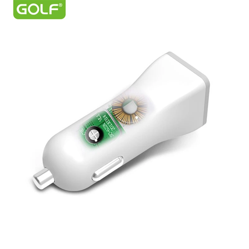 جولف 2A 1A المزدوج USB الناتج العالمي سيارة شاحن آيفون 5 S 6 S 7 8 X سامسونج S6 S7 S8 s9 LG G3 G4 G5 G6 الهاتف USB شاحن سيارة