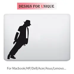Наклейка для ноутбука с Майклом Джексоном Moonwalk, наклейка на MacBook Pro Air retina 11 12 13 15 дюймов, Виниловая наклейка для ноутбука Mac Mi Book