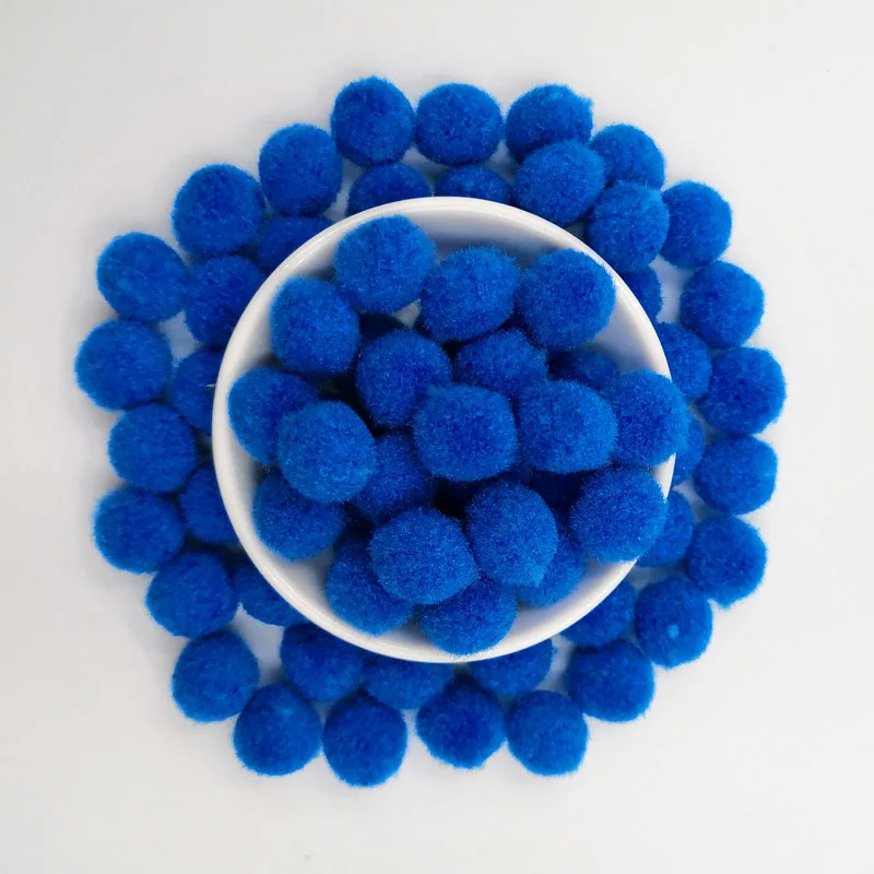 22 В переменного тока, 50-500 шт. 10/15/20/25/30 мм Мини пышная Нижняя Pom Poms помпонами ручной работы для детей игрушки Сделай Сам товары для шитья и рукоделия - Цвет: 22