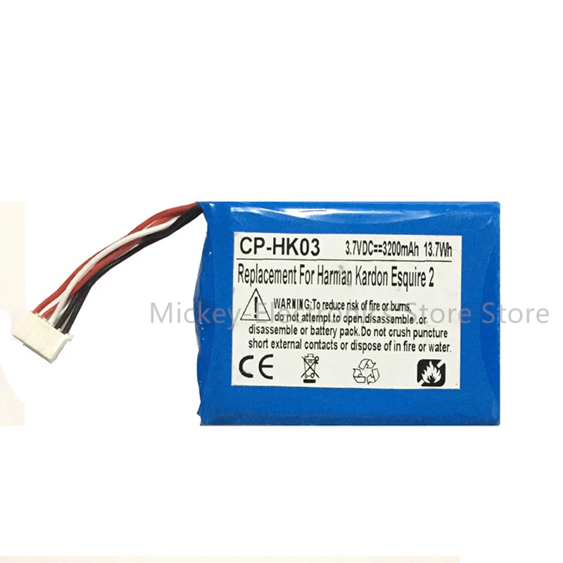 

GSP805070 Battery for Harman Kardon Esquire 2 Speaker 3.7V 3200mAh New Li-Po Li Polymer Rechargeable Battery Pack Replacement