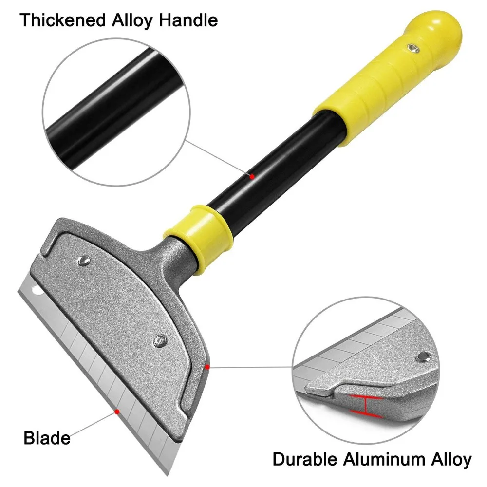  Cleaning Knife Heavy Duty Long Handle Cleaning Shovel Scraper Wallpaper Stripping Tool Wall Scraper