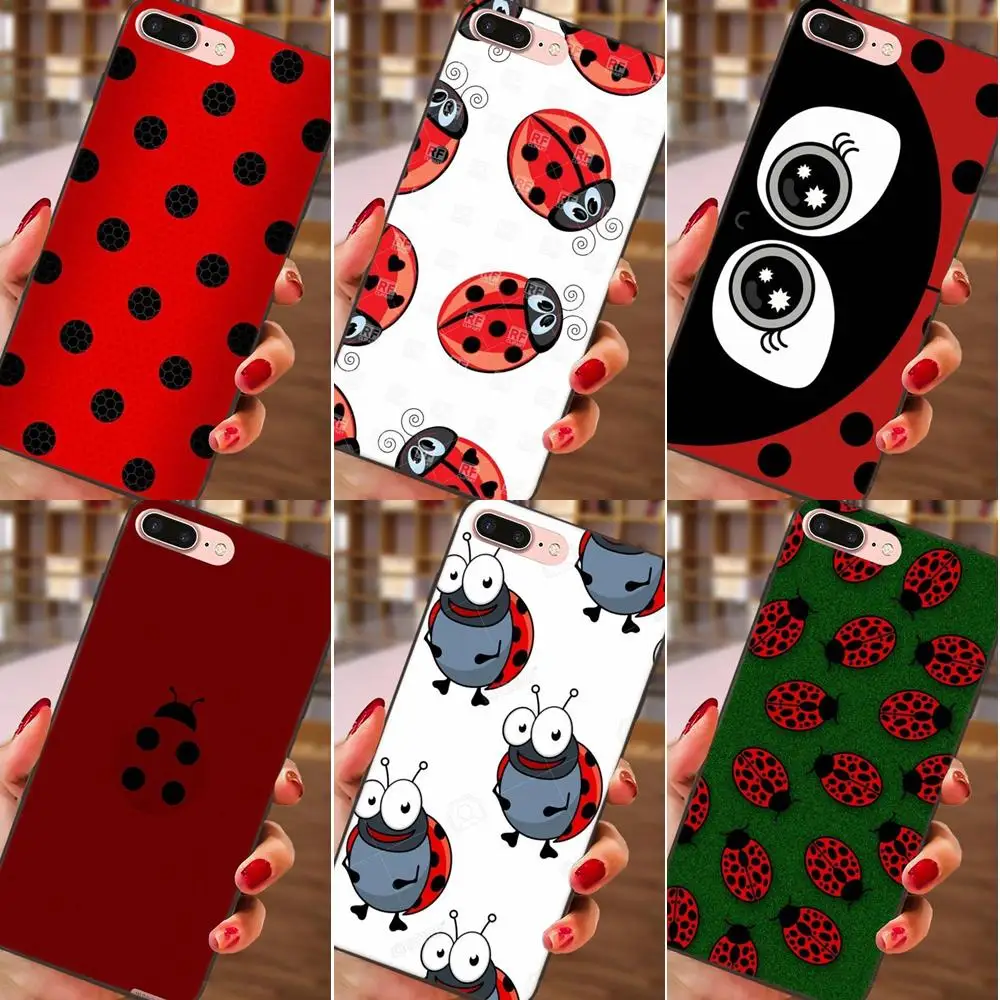 

Red Ladybug For Huawei Honor 5A 6A 6C 7A 7C 7X 8A 8C 8X 9 10 P8 P9 P10 P20 P30 Mini Lite Plus Soft Silicone TPU Black Art Print