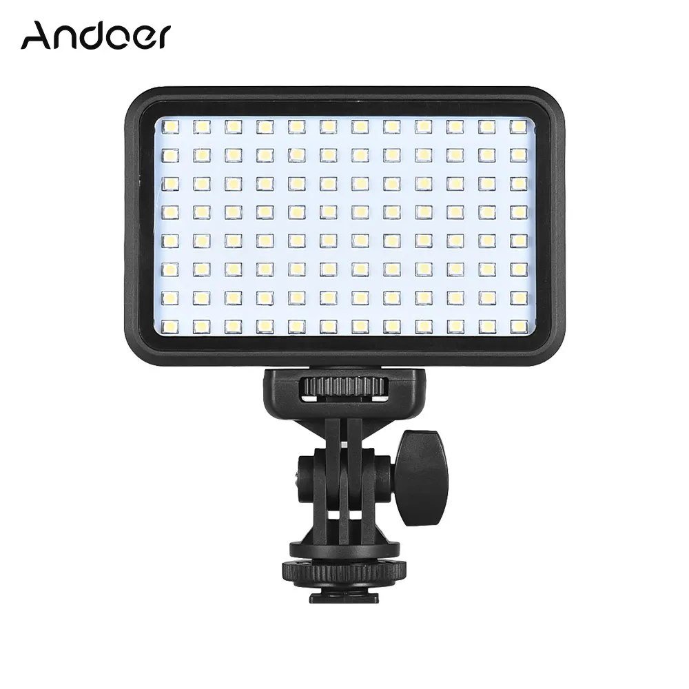 Andoer 7.5W 96pcs / 12W 160pcs LED Video Light 6000K Dimmable Fill