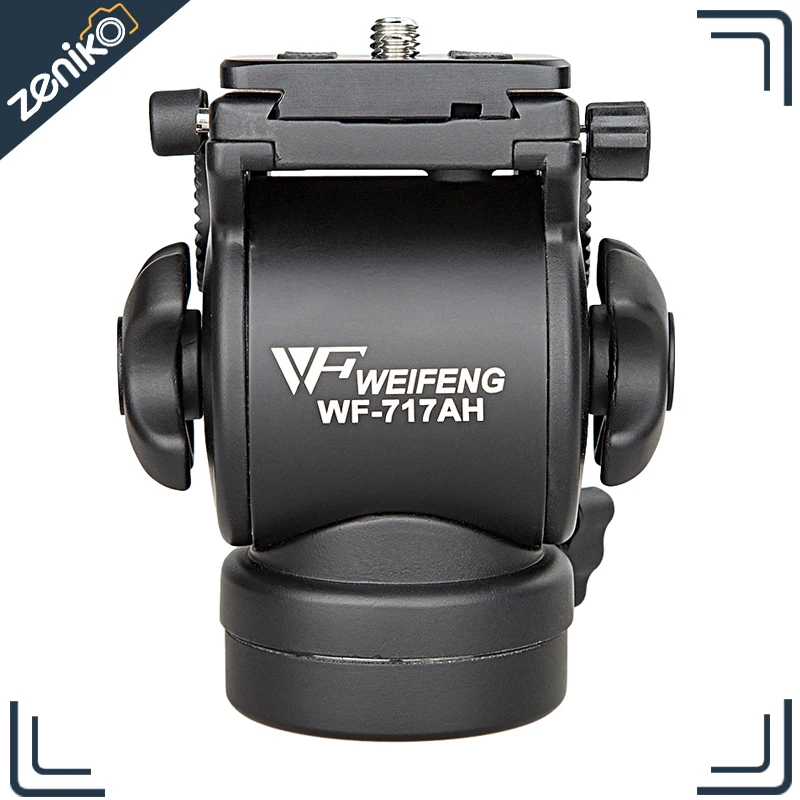 

WEIFENG WF-717AH Photography Video DSLR Camcorder Fluid Tripod Head Drag+ Handle