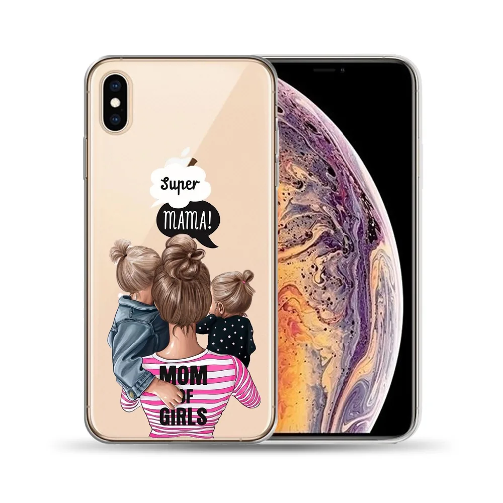 Funda de TPU suave de la Reina de la madre del pelo marrón negro para el iPhone 8 7 6 6 S Plus 5 5S SE bebé para Capa iPhone X XS X Max XR Funda de TPU suave de la Reina de la madre del pelo marrón negro para el iPhone 8 7 6 6 S Plus 5 5S SE bebé para Capa iPhone X XS X Max XR