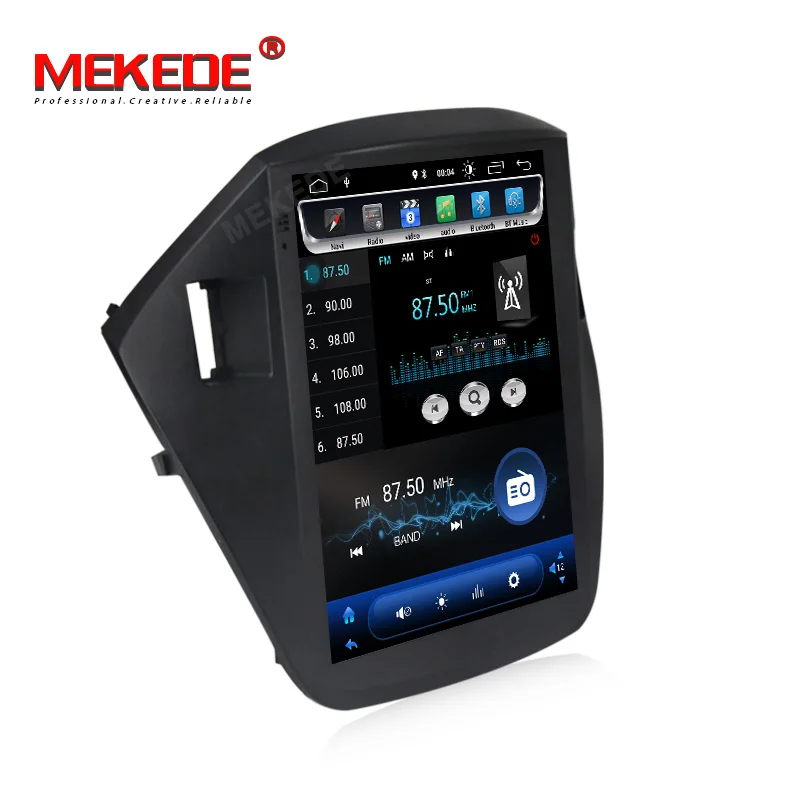 Best MEKEDE Android 9.0 Tesla style Car No DVD Player GPS Navigation For Hyundai IX35 2009-2012 radio tape recorder stereo IPS screen 3