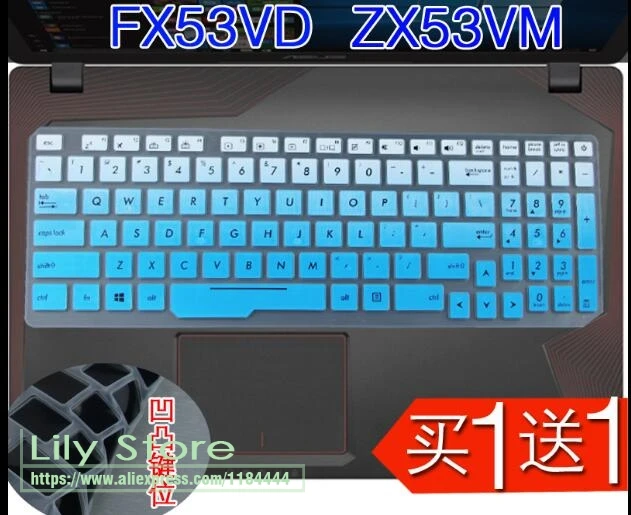 17 3 15 6 дюймовый чехол для ноутбука Asus Rog FX53 FZ53 ZX53 GL553 FX73VD7700 ZX73VD7700 ZX73 GFX ZX70 GL771|keyboard cover