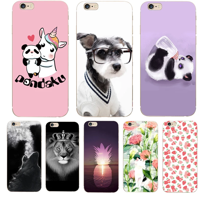 TPU FOR Coque iPhone 5 5S SE 6 6S 7 8 Plus X Case Cover Soft FOR Fundas iPhone 6S Case FOR iPhone 6 Case FOR iPhone 5S
