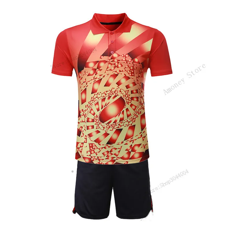 Adsmoney мужские и женские настольные теннисные наборы рубашки с шортами полиэстер игровая спортивная одежда мужской Теннисный костюм для бадминтона