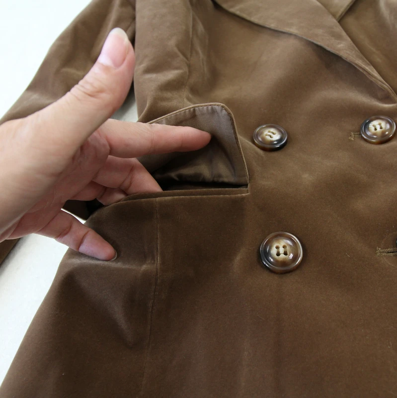 Women's Pant Suit set autumn winter velvet Slim double-breasted Blazer suit+wide leg pants two-piece Office Lady Work Wear set